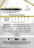 2021 Nolan Arenado Topps Gold Label RED 10/50 #71 St. Louis Cardinals
