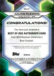 2023 Julian Fleming Bowman University Best of 2023 ROOKIE AUTO AUTOGRAPH #BOA-JF Penn State Nittany Lions