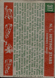 1959 Willie Mays Ashburn Topps Giants Phillies #317 BV$100