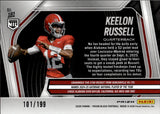 2025 Keelon Russell Panini Prizm Black BLUE PRIZM ROOKIE 101/199 RC #181 Alabama Crimson Tide