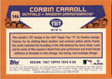 2023 Corbin Carroll Topps Throwback Thursday 1987 TOYS R US DESIGN ROOKIE RC #146 Arizona Diamondbacks 1