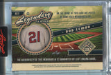 2025 Bob Lemon Leaf Seasons In The Sun A LEGENDARY SEASON PINK FOIL QUAD JERSEY 7/8 RELIC #ALS-3 Cleveland Indians HOF