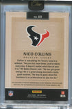 2024 Nico Collins Panini One QUAD PATCH AUTO 96/99 AUTOGRAPH RELIC #60 Houston Texans
