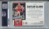 2025 Caitlin Clark Panini Chronicles BLUE GAME SHOE 176/199 PSA 9 #72 Indiana Fever 5648