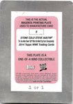 2014 "Stone Cold" Steve Austin Topps WWE MAGENTA PRINTING PLATE 1/1 ONE OF ONE #9 WWE Legend