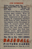 1951 Joe Dobson Bowman #36 Chicago White Sox BV $20