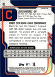 2014 Jose Ramirez Topps Finest REFRACTOR ROOKIE RC #81 Cleveland Indians