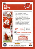2017 T.J. Watt Panini Contenders Draft Picks COLLEGE TICKET AUTO AUTOGRAPH RC #254 Pittsburgh Steelers