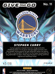 2022-23 Stephen Curry Panini Mosaic GIVE AND GO YELLOW 41/99 #11 Golden State Warriors