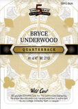 2024 Bryce Underwood Wild Card 5 Card Draw Stacked Deck BLUE LASER ROOKIE 1/2 RC #SDPS-BUN Michigan Wolverines