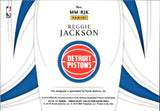 2018-19 Reggie Jackson Panini Immaculate BLUE MODERN MARKS AUTO 27/49 AUTOGRAPH #MM-RJK Detroit Pistons