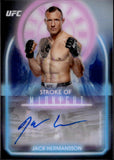 2025 Jack Hermansson Topps Midnight STROKE OF MIDNIGHT AUTO AUTOGRAPH #SMA-JH Middleweight