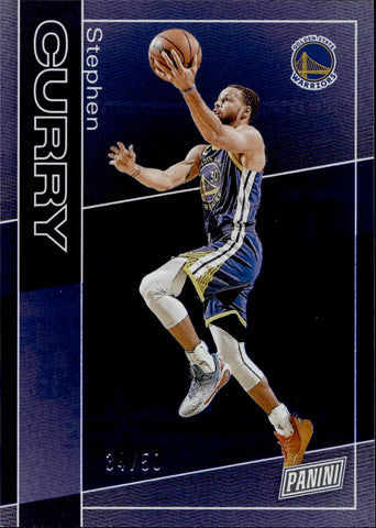 2025 Stephen Curry Panini National VIP BLUE 34/50 #9 Golden State Warriors