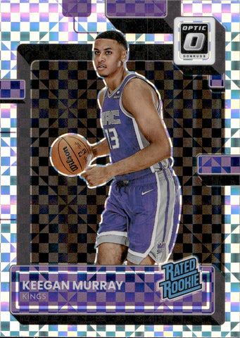 2022-23 Keegan Murray Donruss Optic CHECKERBOARD RATED ROOKIE RC #214 Sacramento Kings