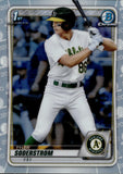 2020 Tyler Soderstrom Bowman Chrome Draft REFRACTOR #BD-119 Oakland A's 1