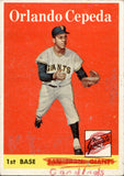 1958 Orlando Cepeda Topps ROOKIE RC #343 San Francisco Giants HOF BV $300 *POOR CONDITION*