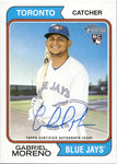 2023 Gabriel Moreno Topps Heritage ROOKIE REAL ONE AUTO AUTOGRAPH RC #ROA-GM Toronto Blue Jays