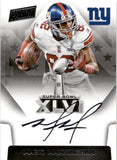 2015 Mario Manningham Panini SUPER BOWL SIGNATURES AUTO XLVI AUTOGRAPH #SBXLVI-MM New York Giants