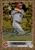 2022 Jesse Winker Topps Chrome Gilded Collection ROSE GOLD REFRACTOR AUTO 02/25 AUTOGRAPH #GEA-JWI Cincinnati Reds