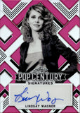 2022 Lindsay Wagner Leaf Pop Century PINK AUTO 13/15 AUTOGRAPH #BA-LW1 Bionic Woman