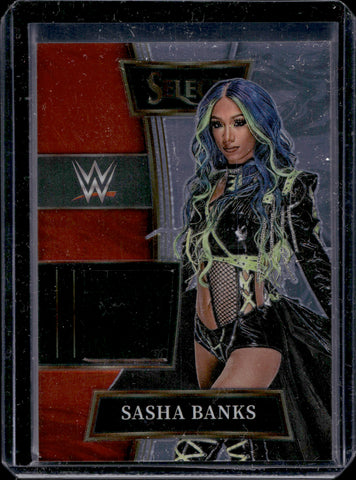 2022 Sasha Banks Panini Select WWE SELECTIVE SWATCHES SHIRT RELIC #SW-SBK Friday Night Smackdown