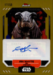 2023 Ian Whyte as Vetch Topps Finest Star Wars GOLD REFRACTOR AUTO 17/50 AUTOGRAPH #FA-IW