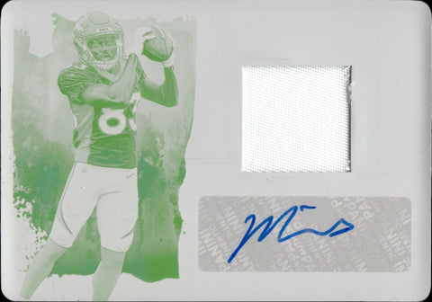 2023 Marvin Mims Panini Impeccable ROOKIE PRINTING PLATE PATCH AUTO 1/1 ONE OF ONE AUTOGRAPH RELIC #RPA-MM Denver Broncos