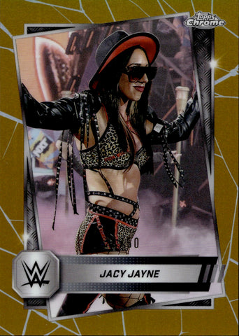 2025 Jacy Jayne Topps Chrome WWE GOLD REFRACTOR 20/50 #50 NXT