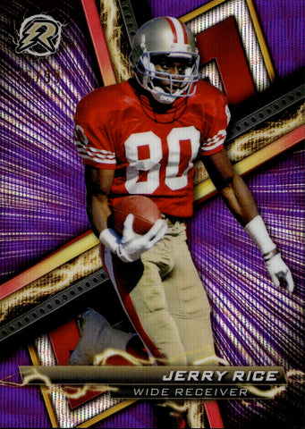 2023 Jerry Rice Topps Composite PURPLE WAVE REFRACTOR 76/99 RESURGENCE #63 San Francisco 49ers HOF
