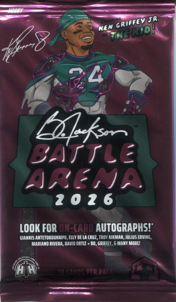 2026 Bo Jackson Battle Arena Ken Griffey Jr Edition Hobby, Pack 2026 Bo Jackson Battle Arena Ken Griffey Jr Edition Hobby, Pack
