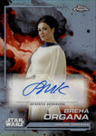 2024 Breha Organa Topps Chrome Star Wars REFRACTOR AUTO AUTOGRAPH #AU-SKE House Organa
