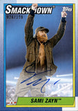 2021 Sami Zayn Topps Heritage WWE BLUE AUTO 026/199 AUTOGRAPH #A-SZ Friday Night Smackdown