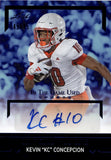 2025 Kevin KC Concepcion Leaf In the Game Used BLUE FOIL GOLD PROSPECTS AUTO 45/45 AUTOGRAPH #LG-KC1 Cleveland Browns