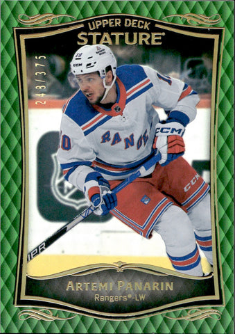 2023-24 Artemi Panarin Upper Deck Stature GREEN 248/375 #11 New York Rangers