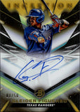 2023 Gleider Figuereo Topps Inception GOLD PROSPECT AUTO 08/50 AUTOGRAPH #BPA-GF Texas Rangers