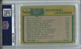 1980-81 Marcel Dionne Wayne Gretzky Guy LaFleur Topps SCORING LEADERS PSA 8 #163 Kings Oilers Canadiens 9473