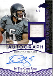 2024 Donovan McNabb Leaf In the Game Used GAME-USED AUTOGRAPH MEMORABILIA AUTO JERSEY PURPLE 2/7 #IGA-DM1 Philadelphia Eagles