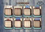 2025 Hornsby Cepeda Huggins Clark Smith Medwick Hernandez Templeton Leaf Lumber THE LUMBER CLUB 8 PIECE BAT 06/12 RELIC #LC-7 St. Louis Cardinals