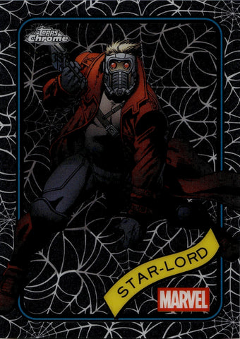 2025 Star Lord Topps Chrome Marvel SPIDER WEB REFRACTOR 170/399 #104 Guardians of the Galaxy