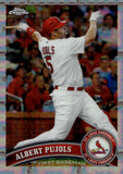 2011 Albert Pujols Topps Chrome X-FRACTOR #150 St. Louis Cardinals