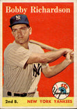 1958 Bobby Richardson Topps #101 New York Yankees BV $30