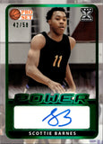 2021-22 Scottie Barnes Leaf Pro Set Powers EMERALD GREEN ROOKIE AUTO 42/50 AUTOGRAPH RC #BA-SB1 Toronto Raptors