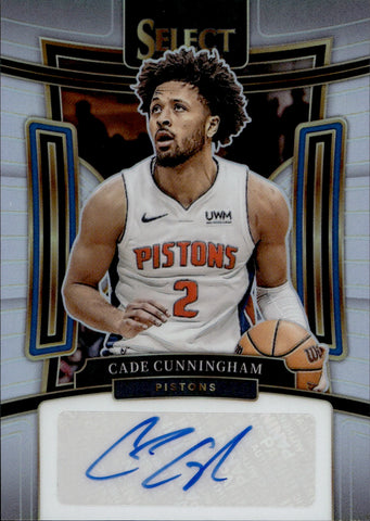 2023-24 Cade Cunningham Panini Select HOLO SILVER SIGNATURE SELECTION AUTO 097/149 AUTOGRAPH #SS-CUN Detroit Pistons
