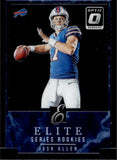 2018 Josh Allen Donruss Optic ELITE SERIES ROOKIE RC #RES-JA Buffalo Bills