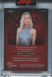 2025 Brie Larson Leaf Red Carpet BLACK FOIL AUTO 1/1 ONE OF ONE AUTOGRAPH #A-BL1 Captain Marvel