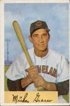 1954 Mickey Grasso Bowman #184 Cleveland Indians BV $20