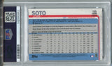 2019 Juan Soto Topps Chrome PINK REFRACTOR PSA 10 #155 Washinton Nationals 0962
