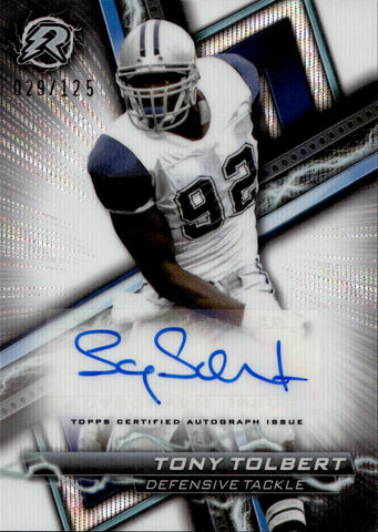 2023 Tony Tolbert Topps Composite RESURGENCE WHITE SURGE AUTO 029/125 AUTOGRAPH #RA-TT Dallas Cowboys