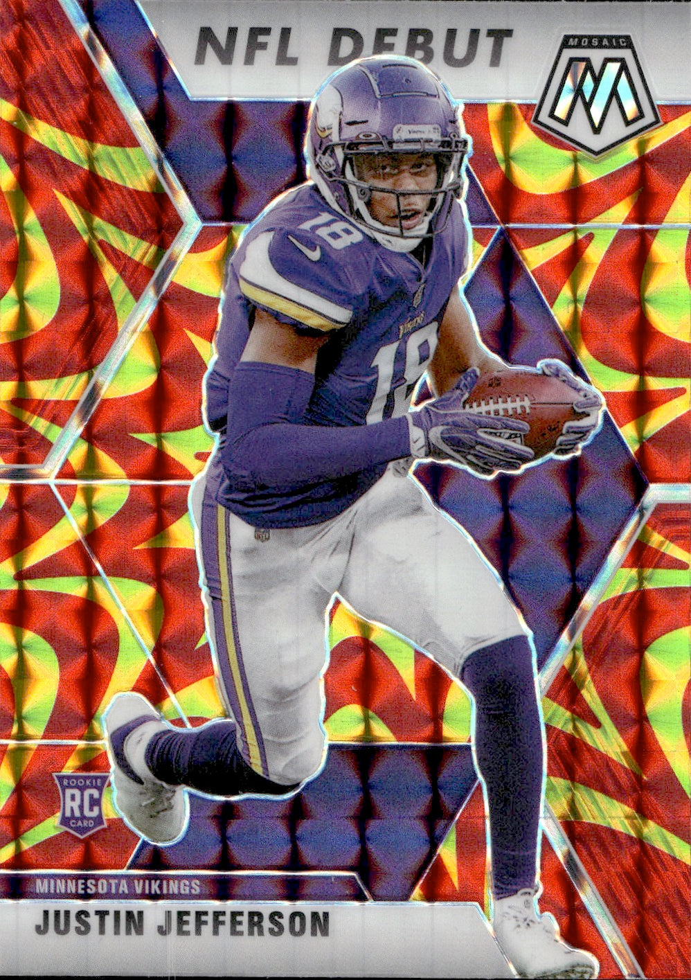 Justin Jefferson Vikings 2021 LIMITED Material Monikers outlets Relic Patch AUTO /25