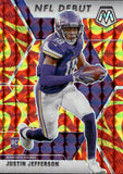 2020 Justin Jefferson Panini Mosaic ROOKIE NFL DEBUT REACTIVE ORANGE #270 Minnesota Vikings